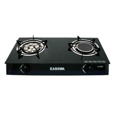 เตาแก๊สตั้งโต๊ะ KASHIWA รุ่น X-2500 สีดำ_0